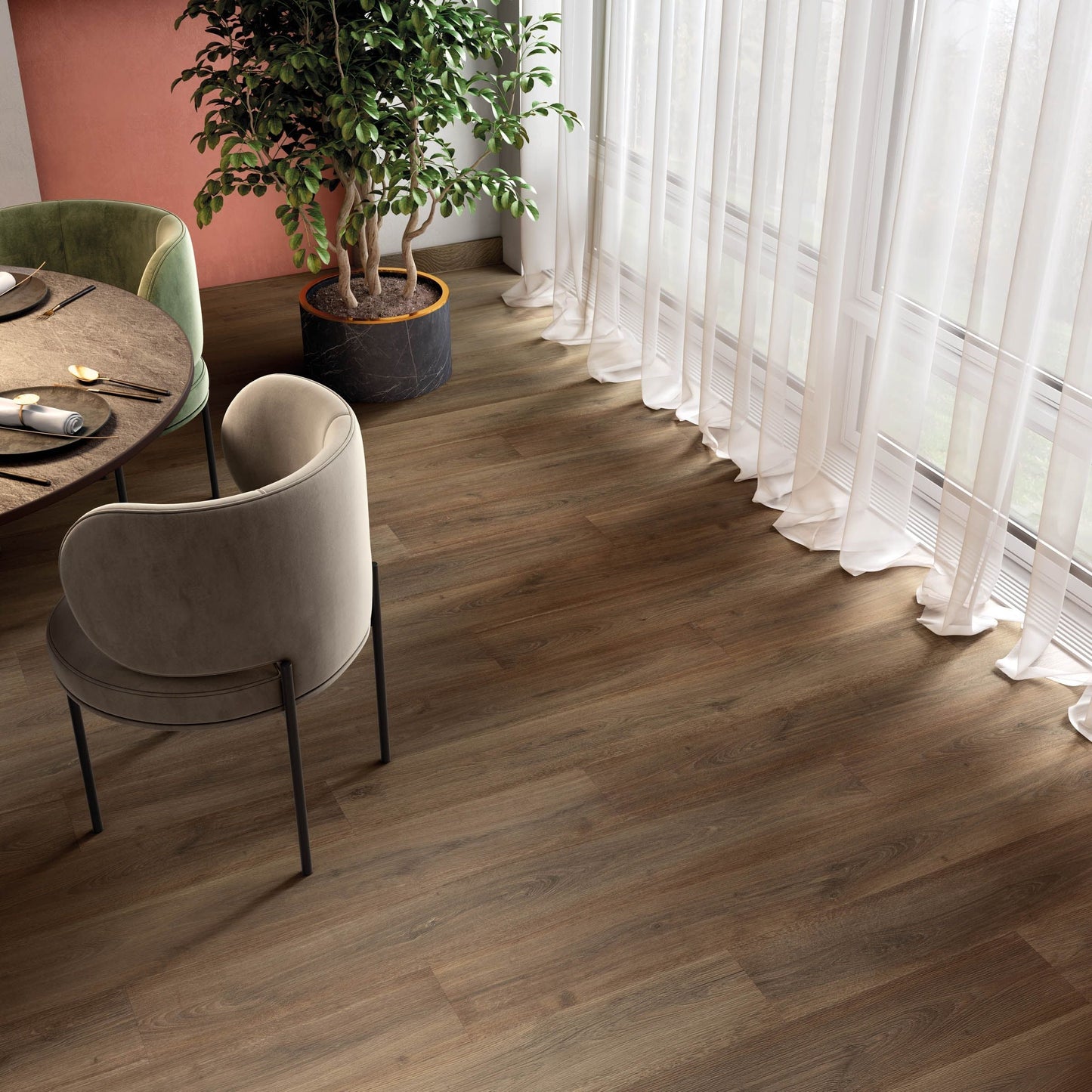 Suelo Laminado FINfloor Durable AC6 Roble Kalas Noz