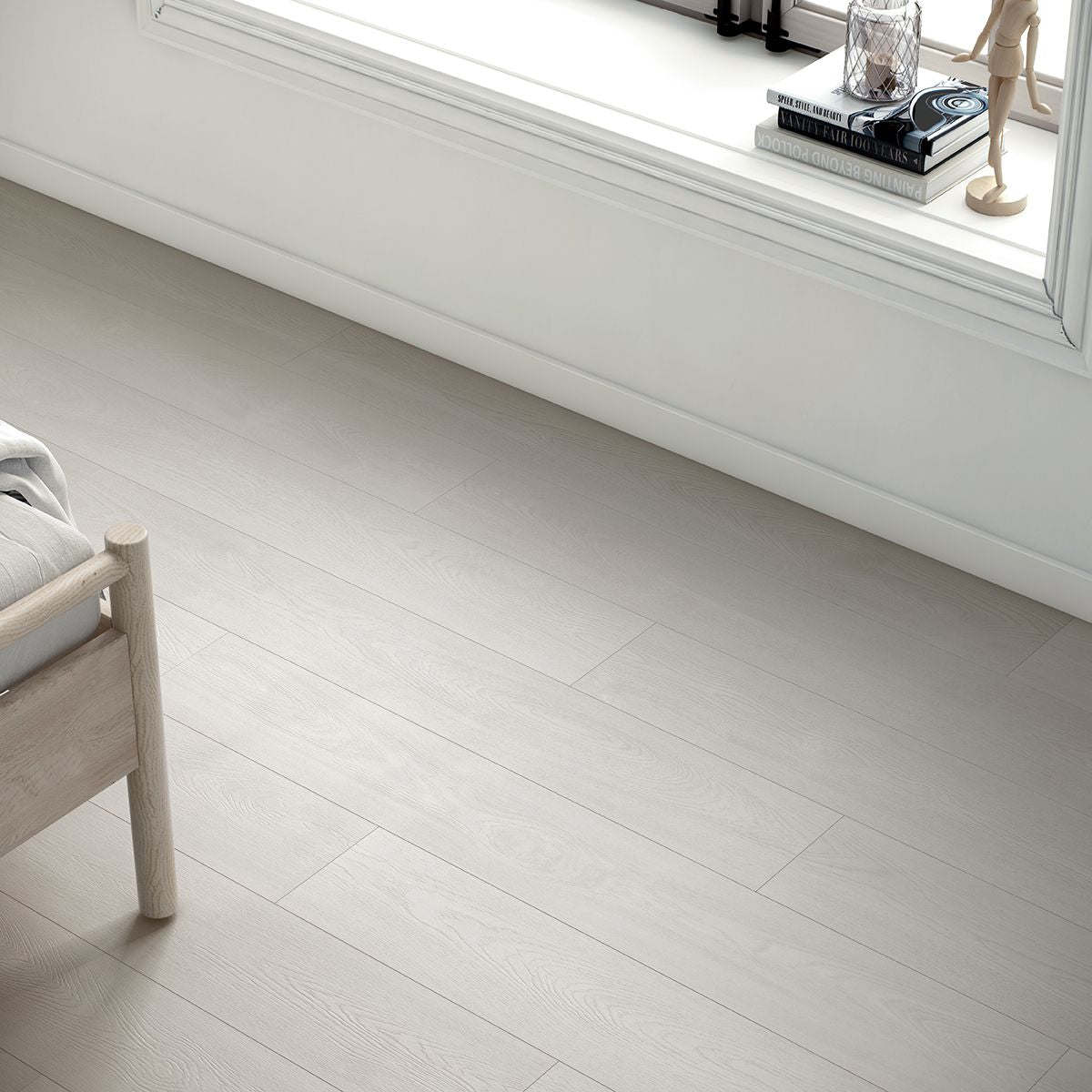 Suelo Laminado FINfloor Durable AC6 Roble Kalmar Blanco